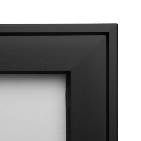 20"W x 14"H Indoor Enclosed Bulletin Board Economy Black