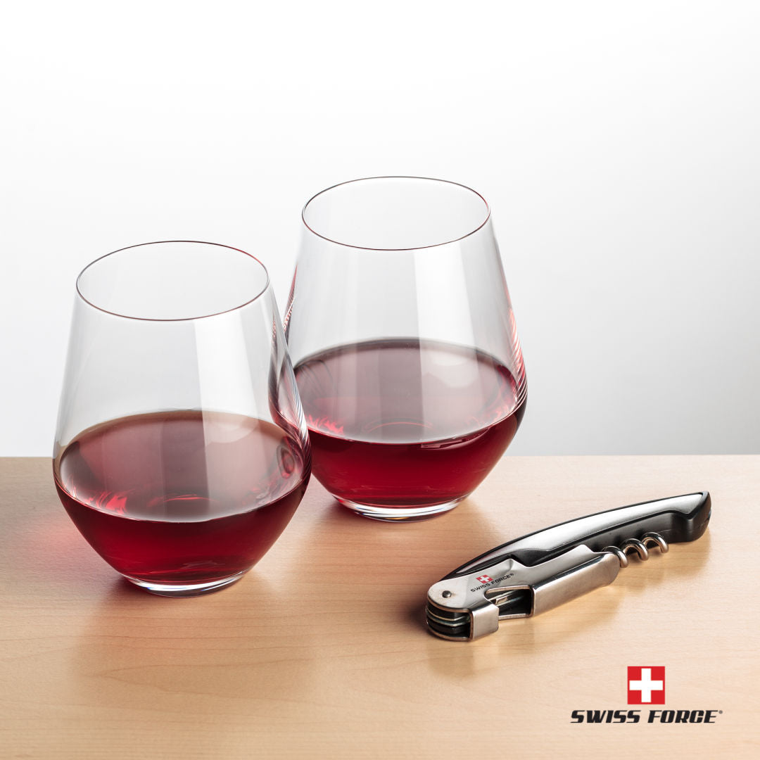 Swiss Force® Opener & Reina Stemless Wine