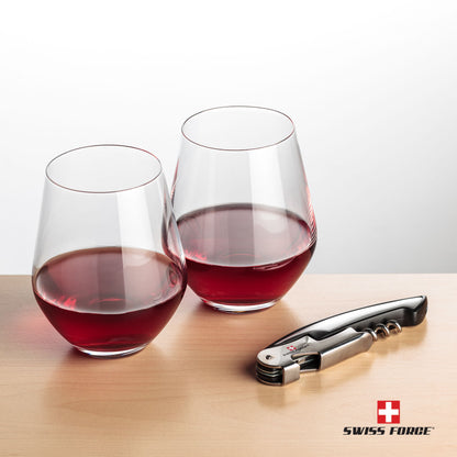 Swiss Force® Opener & Reina Stemless Wine