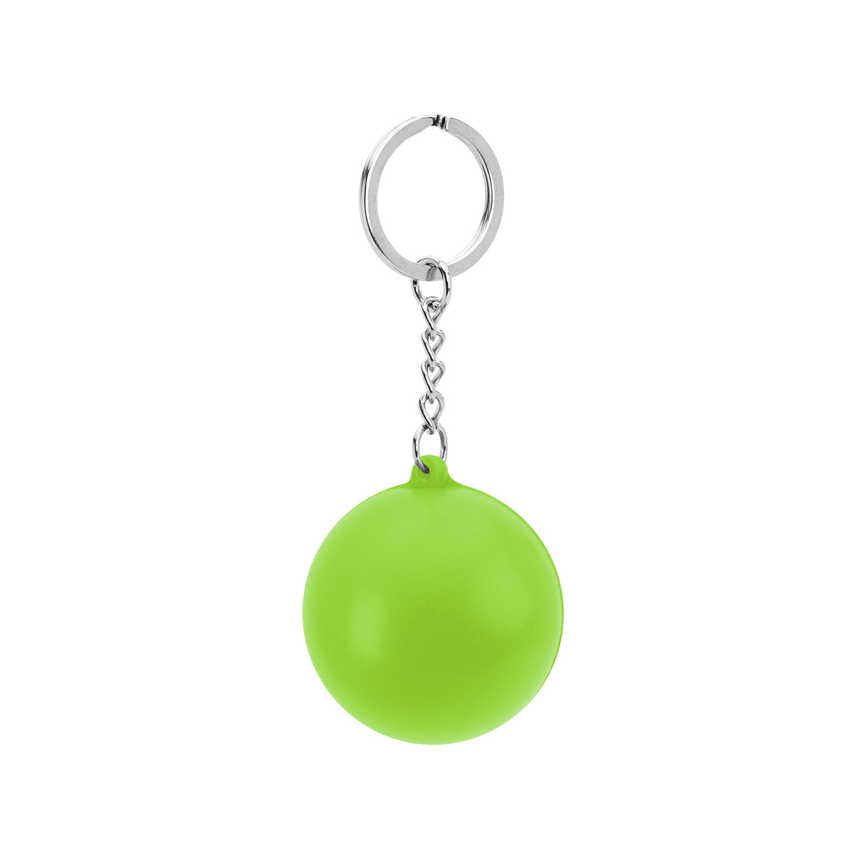 Round PU Stress Reliever Keychain