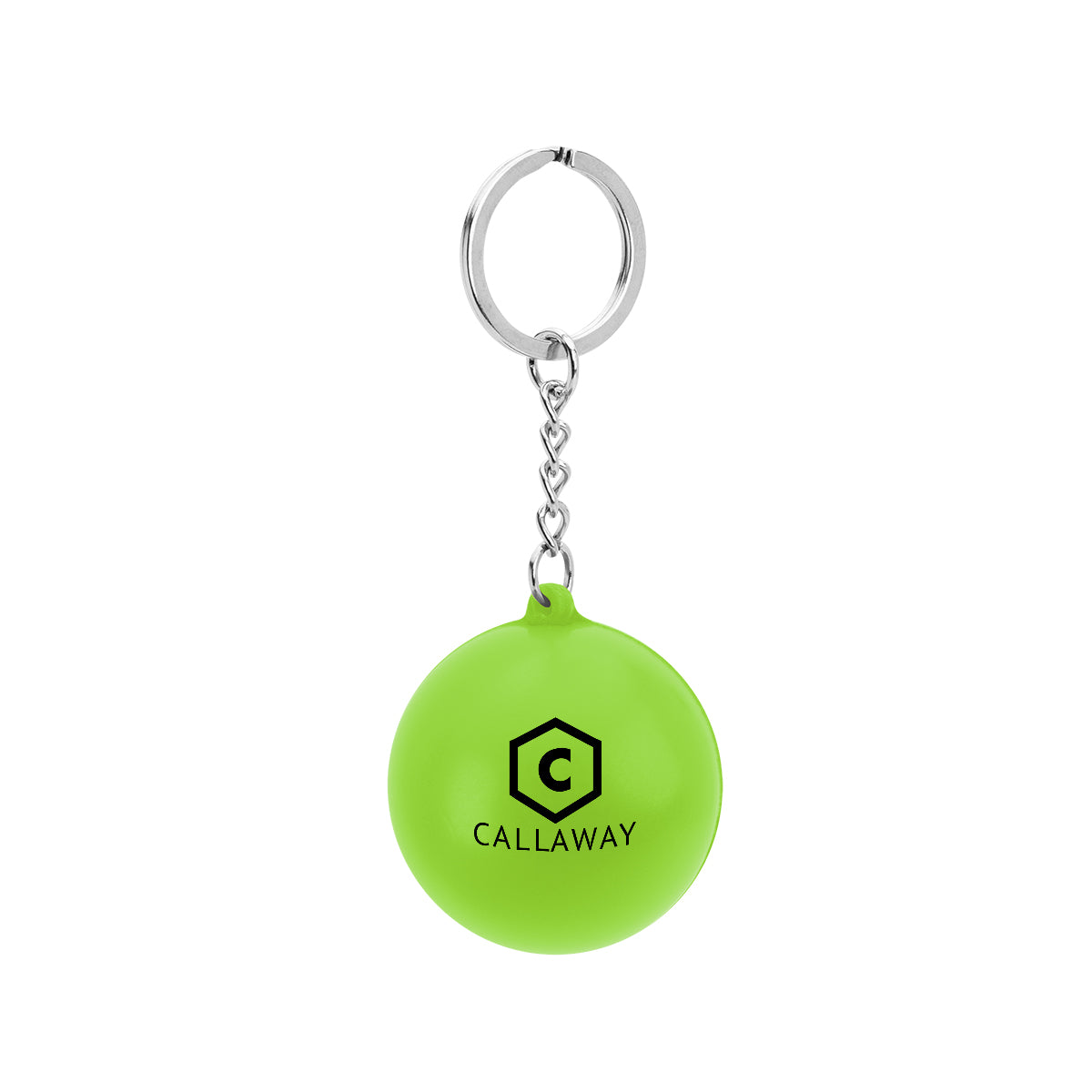Round PU Stress Reliever Keychain