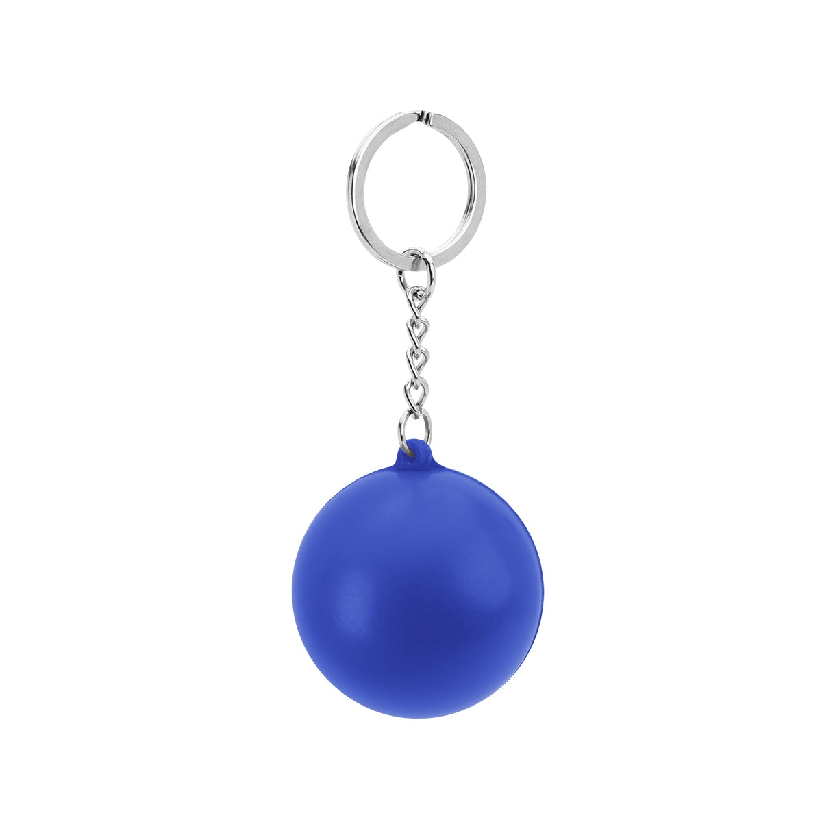 Round PU Stress Reliever Keychain