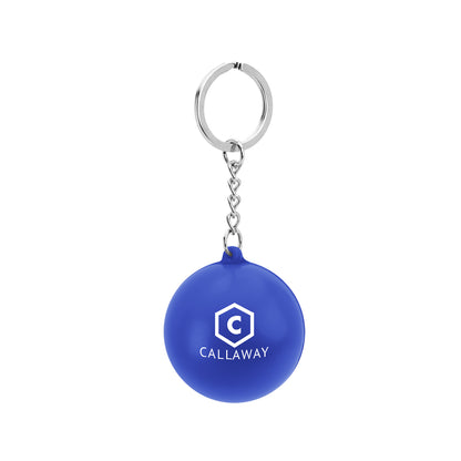 Round PU Stress Reliever Keychain