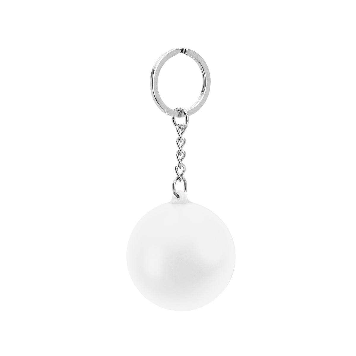 Round PU Stress Reliever Keychain