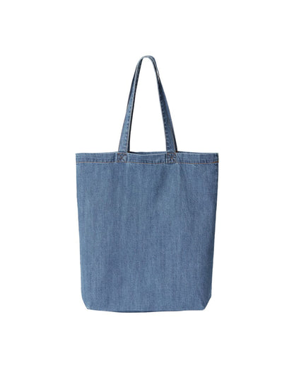 Cotton Denim Gusseted Tote Bag - 7761A