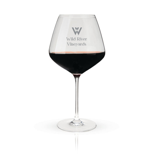 Viski® Reserve Inez Crystal Burgundy Glass