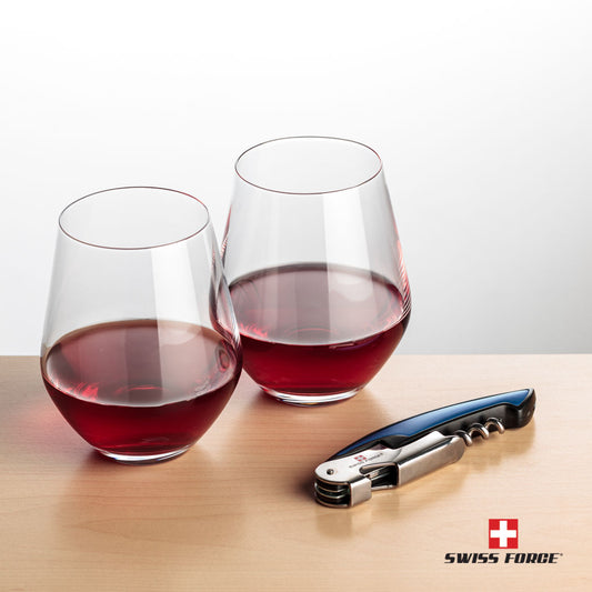 Swiss Force® Opener & Reina Stemless Wine