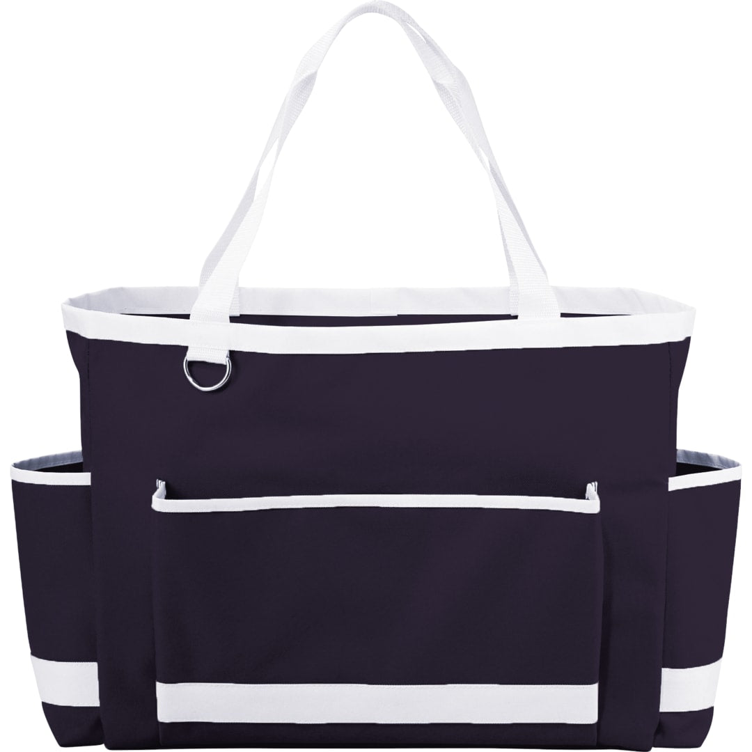 Front View of Blue Game Day Carry-All Tote