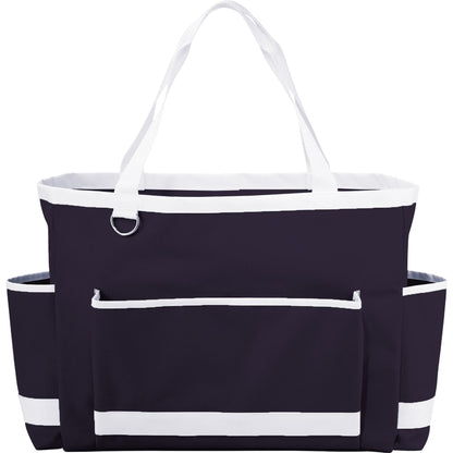 Front View of Blue Game Day Carry-All Tote