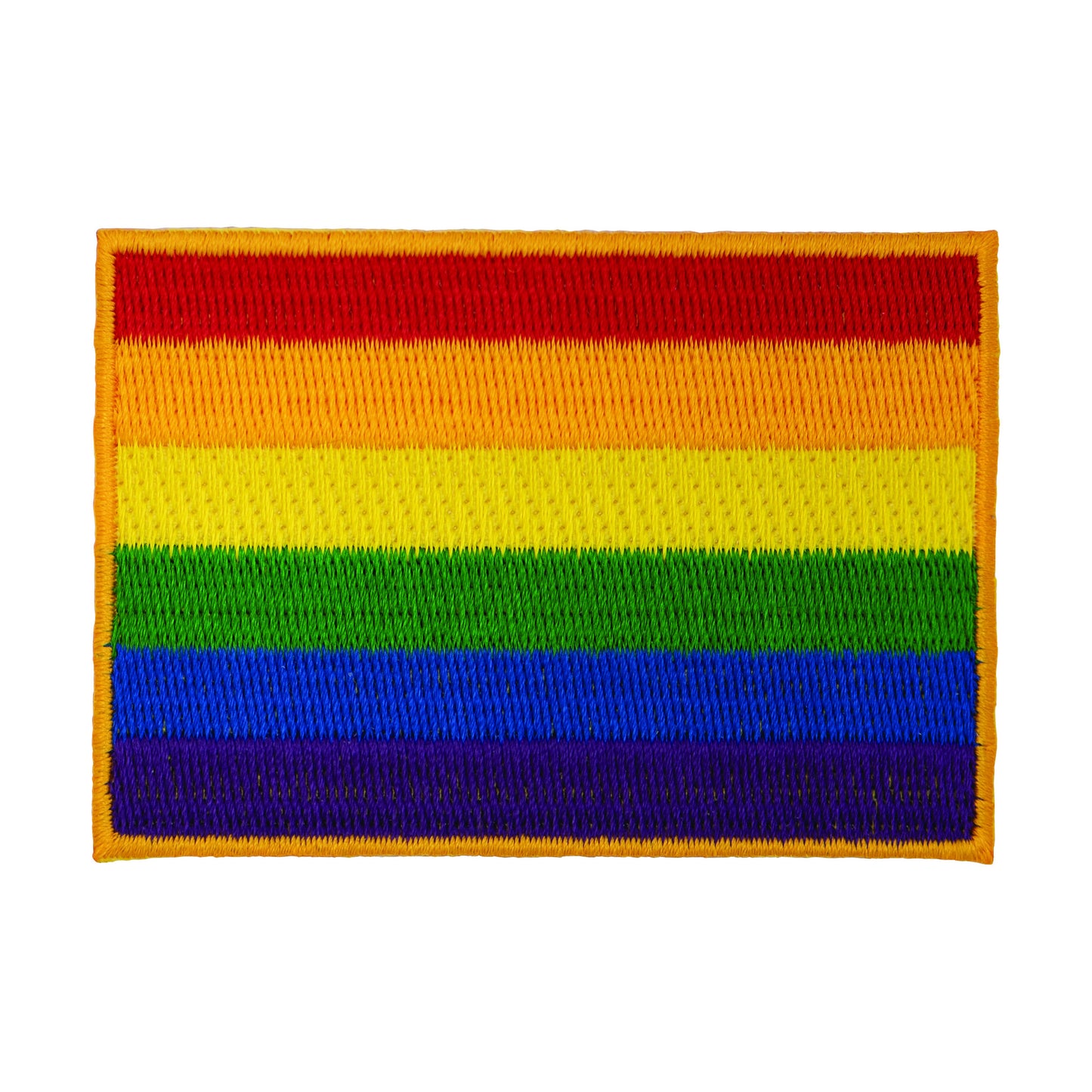 3" Rainbow Flag W/Heat Seal Backing