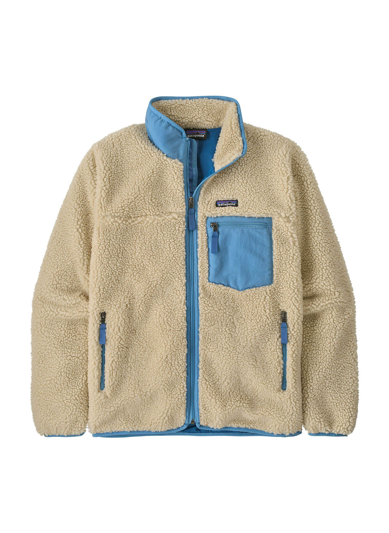 Patagonia Men's Classic Retro-X Jacket FA25 - Dark Natural w/Shore Blue - XS