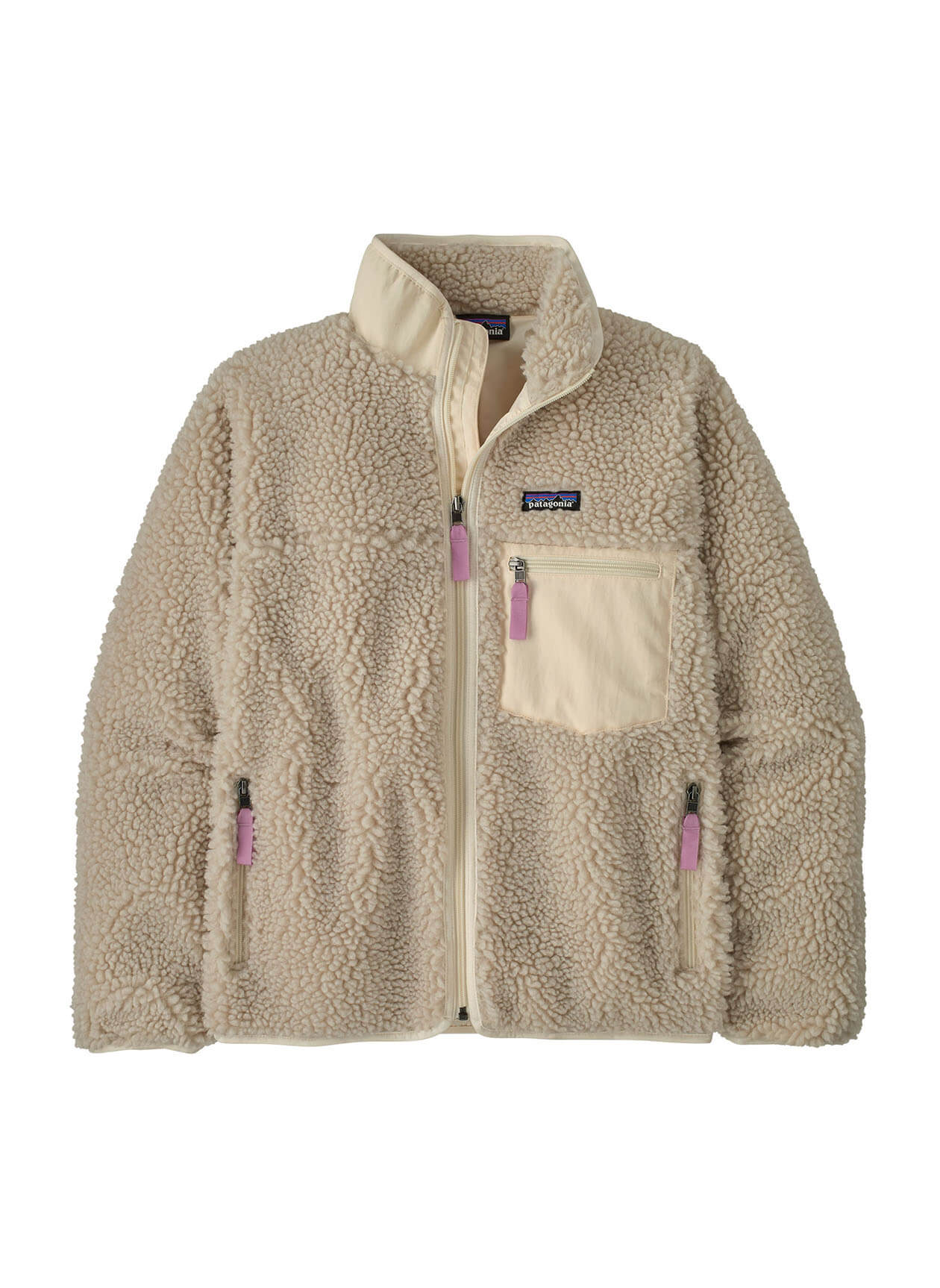 Patagonia Women's Classic Retro-X Jacket FA25 - Natural w/Light Violet - XXS