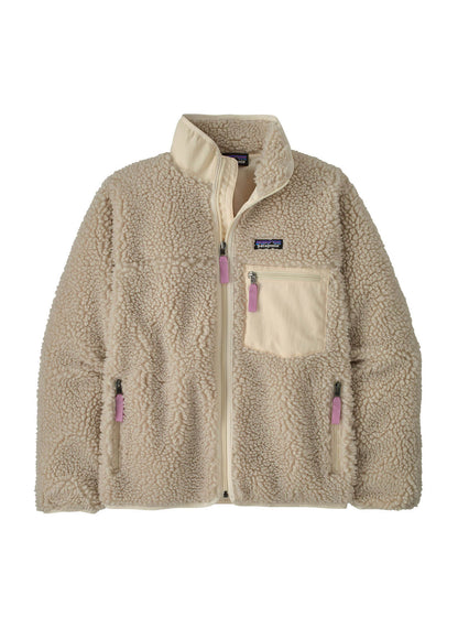 Patagonia Women's Classic Retro-X Jacket FA25 - Natural w/Light Violet - XXS