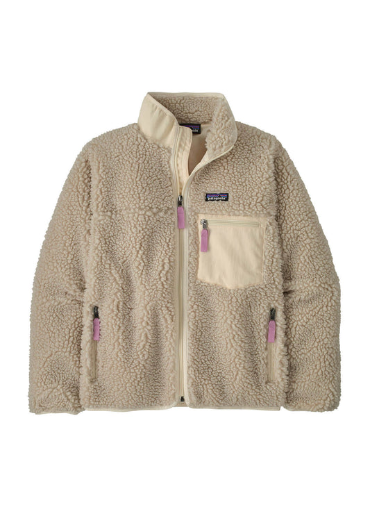 Patagonia Women's Classic Retro-X Jacket FA25 - Natural w/Light Violet - XXS