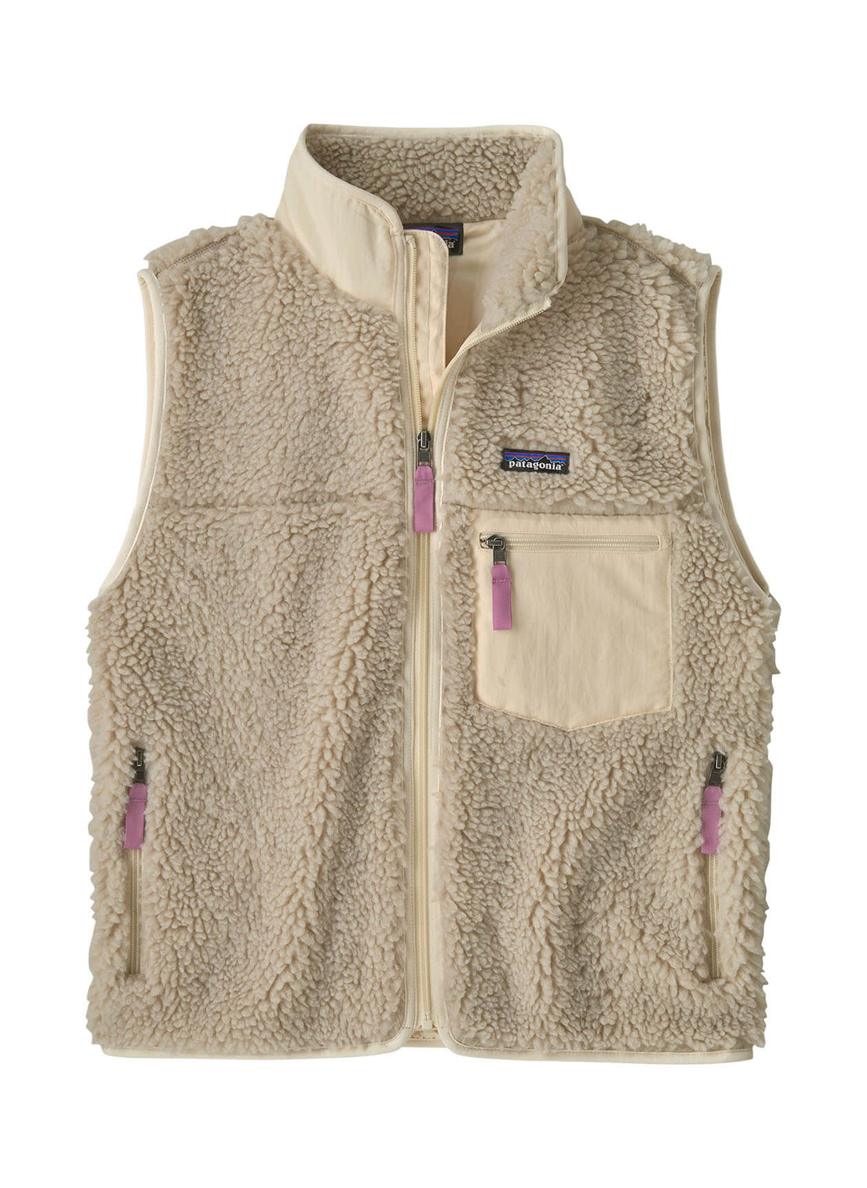 Patagonia Women's Classic Retro-X Vest FA25 - Natural w/Light Violet - XXS