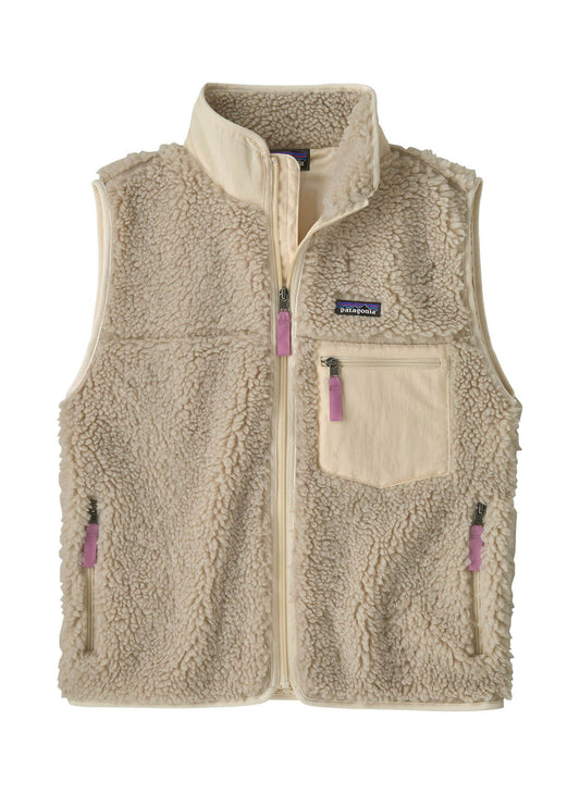 Patagonia Women's Classic Retro-X Vest FA25 - Natural w/Light Violet - XXS