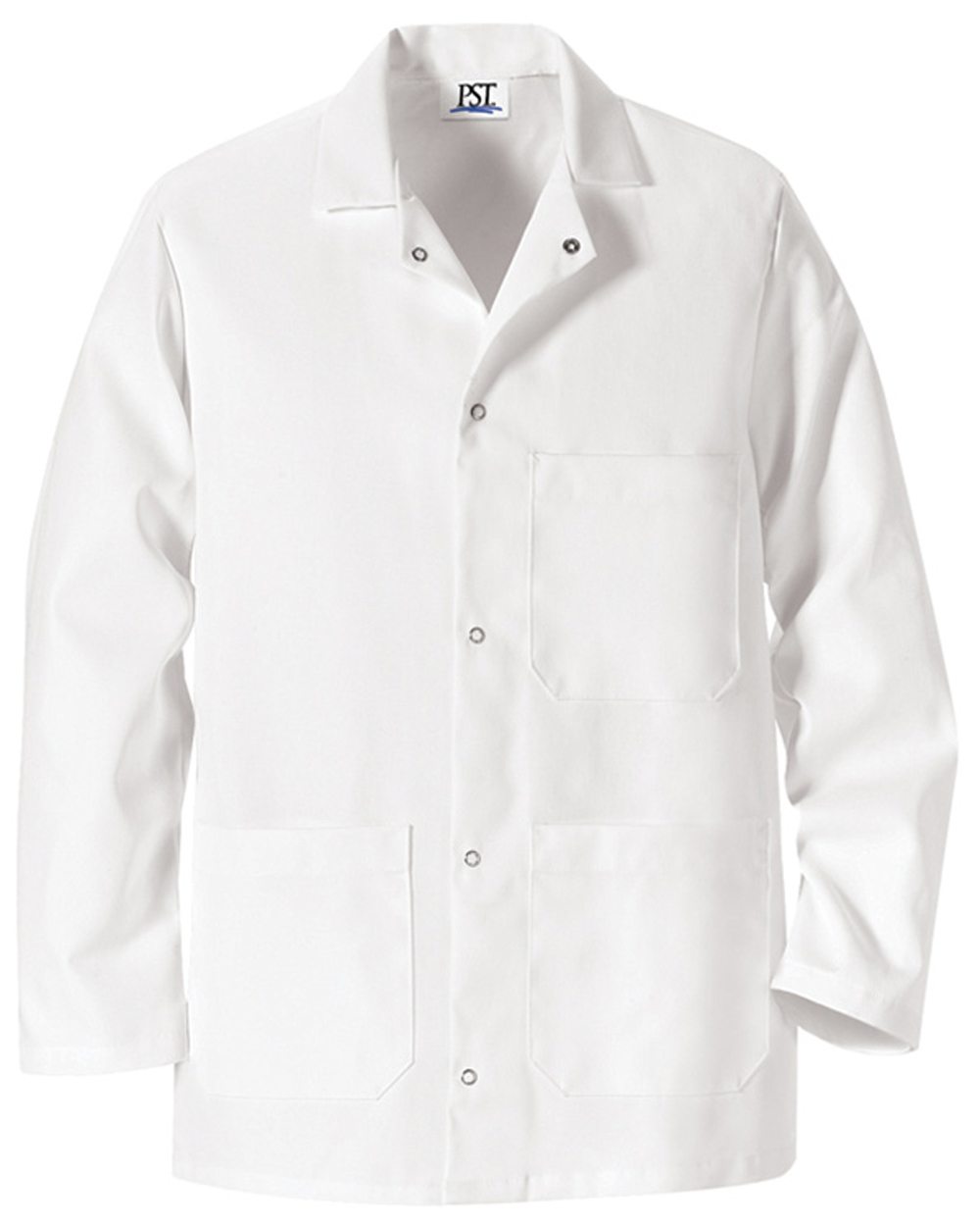 Gripper Front Short Butcher Coat - 0406