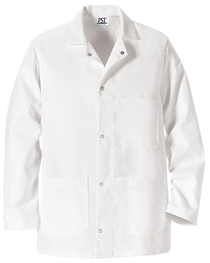 Gripper Front Short Butcher Coat - 0406