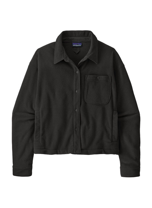 Patagonia Women's Micro D Fleece Shirt Jacket - Black - XS