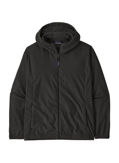Patagonia Men's Textured Fleece Hoody Jacket - Black - XS