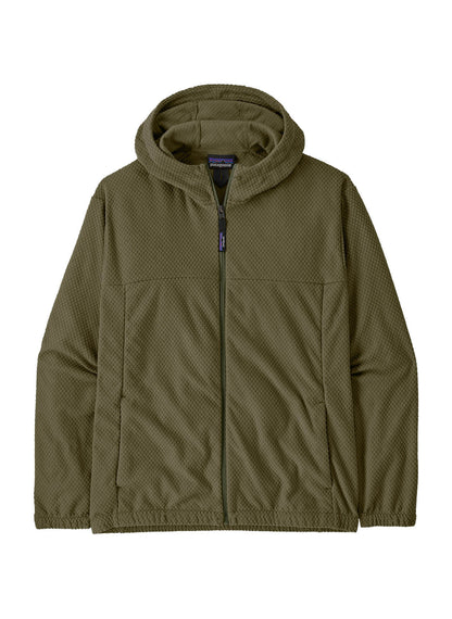 Patagonia Men's Textured Fleece Hoody Jacket - Black - XS