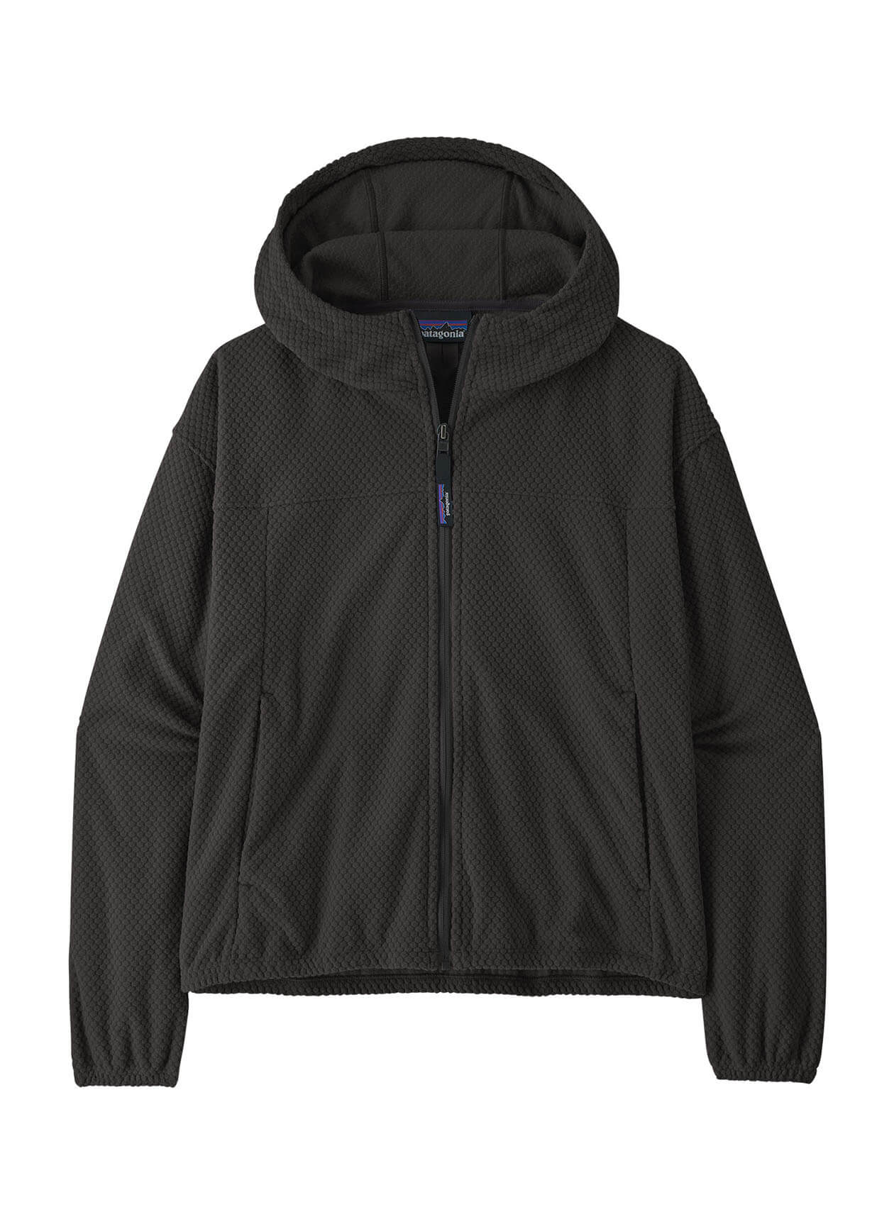 Patagonia Women's Textured Fleece Hoody Jacket - Black - XS