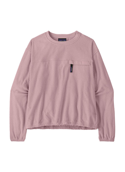 Patagonia Women's Textured Fleece Crewneck - Black - XS