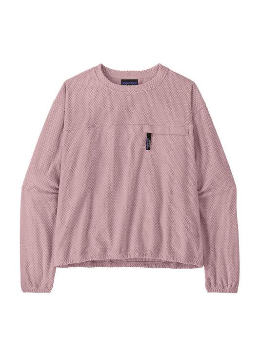 Patagonia Women's Textured Fleece Crewneck - Black - XS