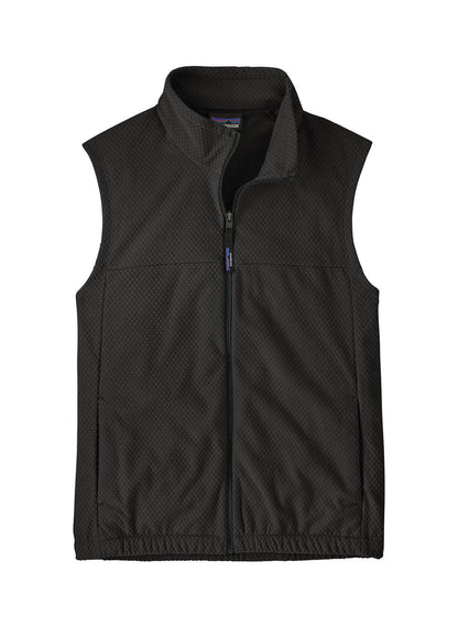 Patagonia Men's Textured Fleece Vest - Black - XS