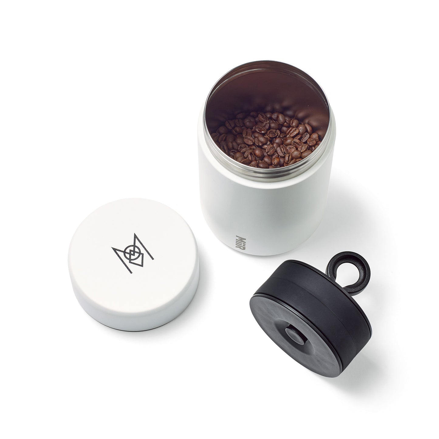 White Powder MiiR® Coffee Canister - 12 Oz.