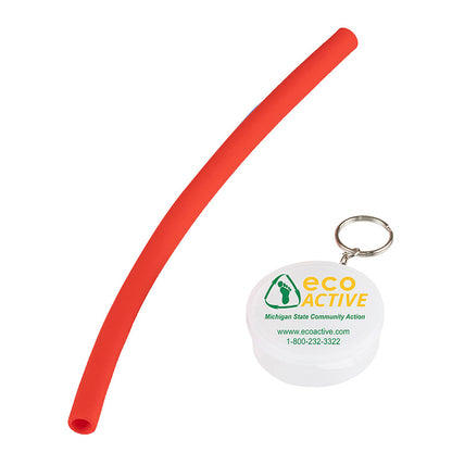 “Eco-Straw” 10” Reusable Silicone Straw