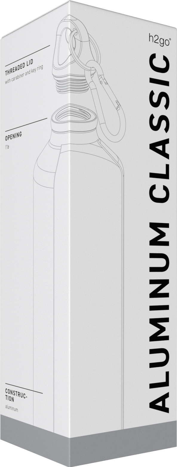 matte black 24 oz h2go aluminum classic