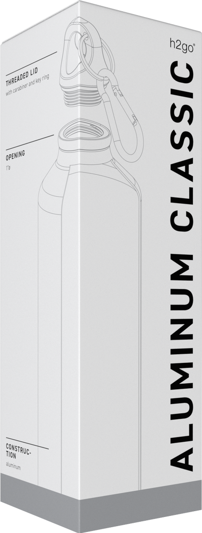 matte black 24 oz h2go aluminum classic