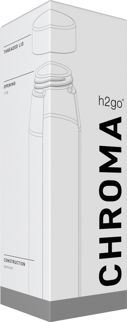 white 24 oz h2go chroma