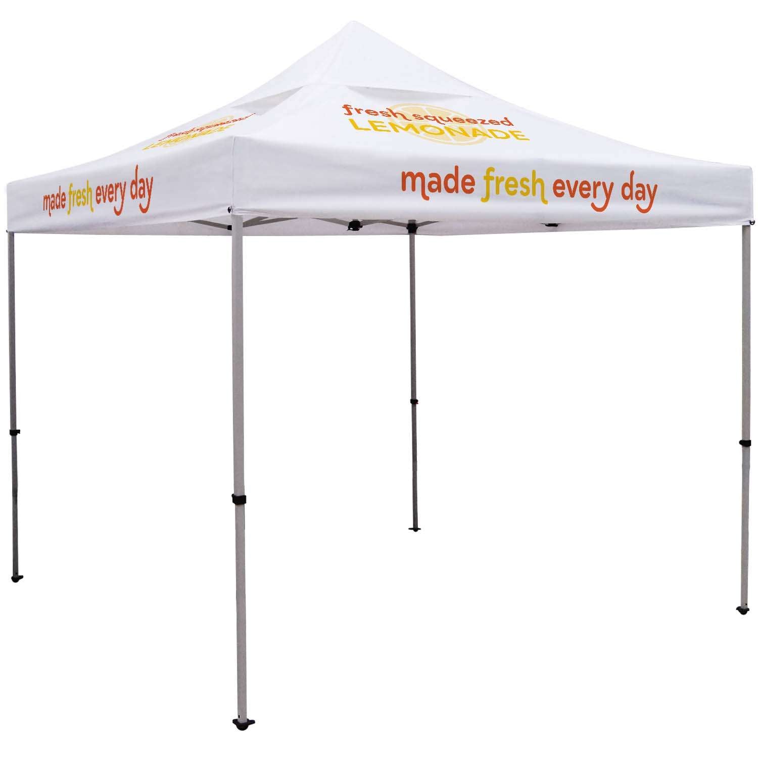 10' Deluxe Tent Kit with Vented Canopy (Imprinted, 4 Locations)