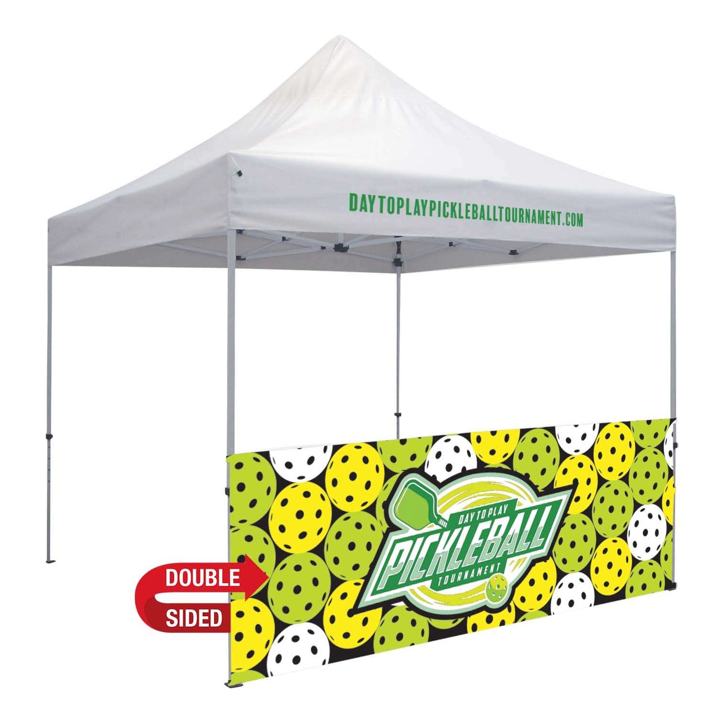 10' Standard Tent Half Wall Kit (Dye Sublimated, Double-Sided)
