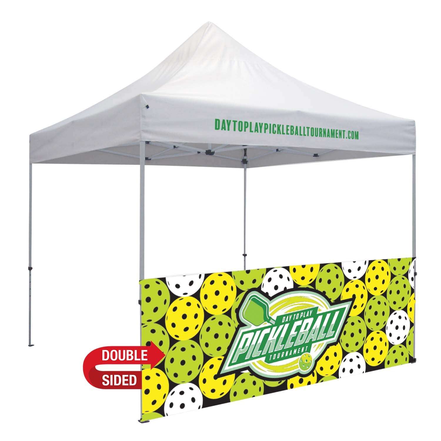10' Standard Tent Half Wall Kit (Dye Sublimated, Double-Sided)