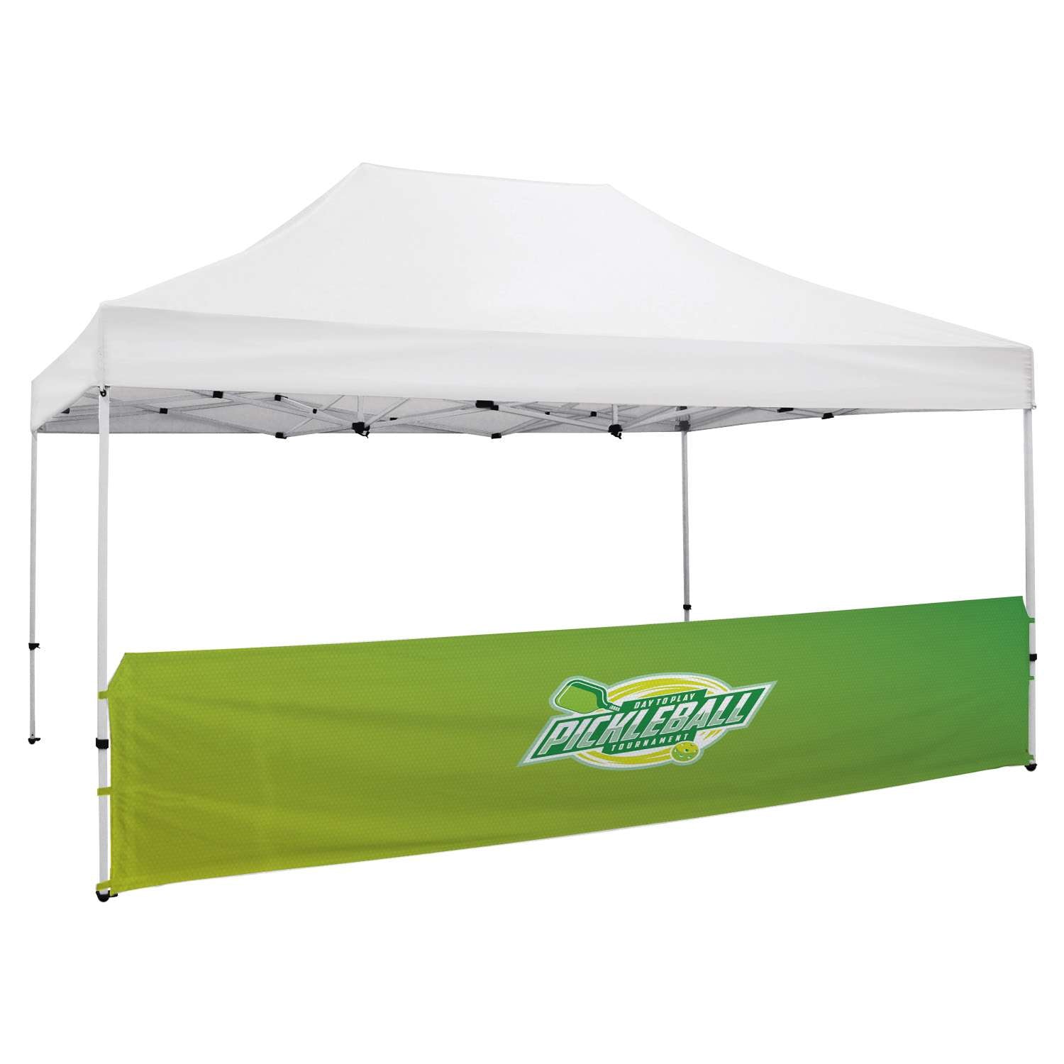 15' Premium Tent Mesh Vinyl Half Wall Kit (UV-Printed)