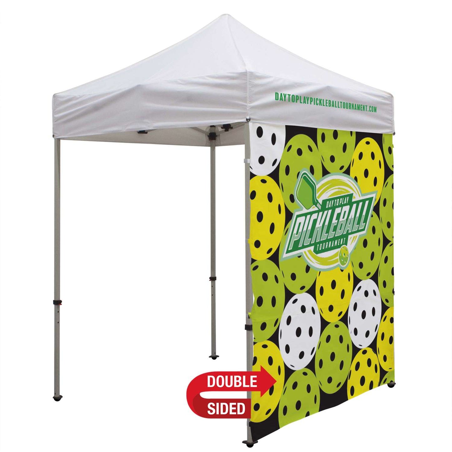 6' Tent Full Wall (Dye Sublimated, Double-Sided)