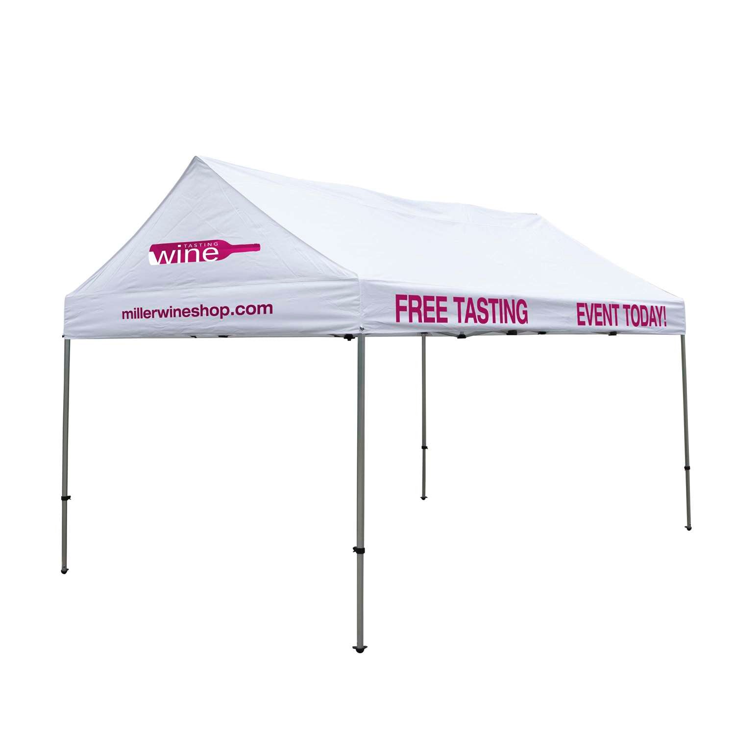 10' x 15' Premium Gable Tent Kit (Full-Color Imprint, 4 Locations)