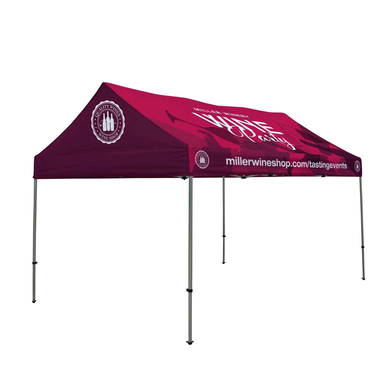10' x 15' Premium Gable Tent Kit (Dye Sub Full-Color Full-Bleed)