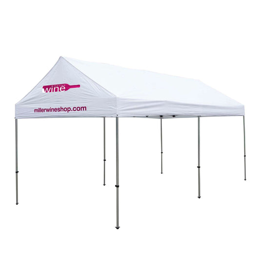 10' x 20' Premium Gable Tent Kit (Full-Color Imprint, 2 Locations)