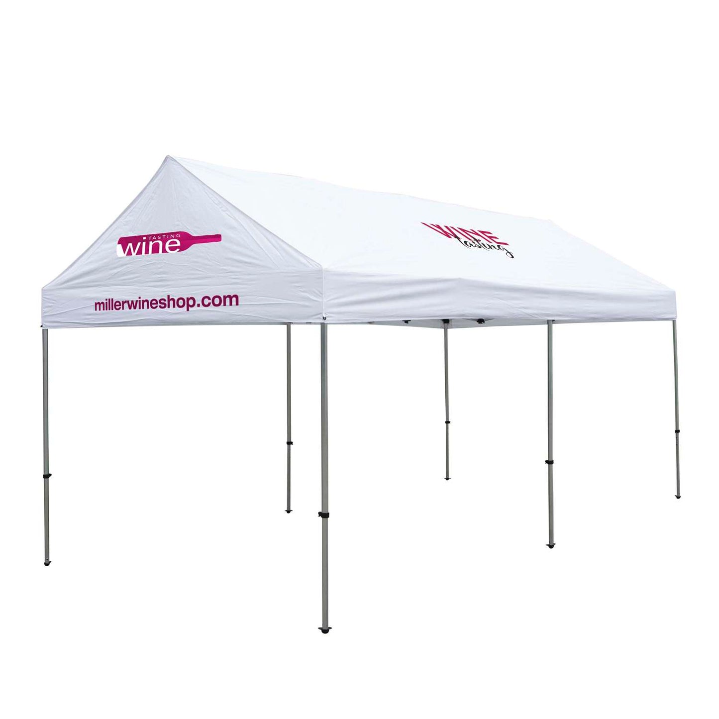 10' x 20' Premium Gable Tent Kit (Full-Color Imprint, 3 Locations)