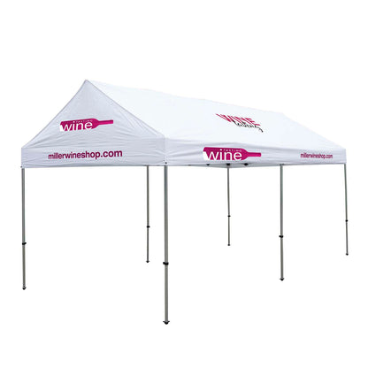 10' x 20' Premium Gable Tent Kit (Full-Color Imprint, 5 Locations)