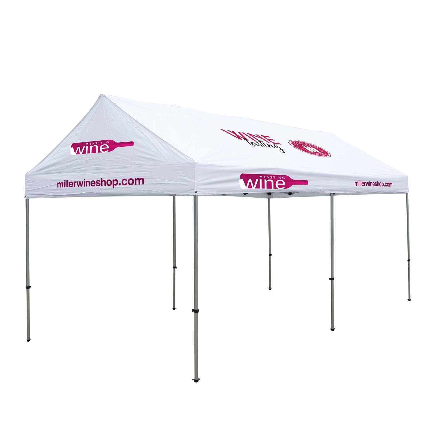 10' x 20' Premium Gable Tent Kit (Full-Color Imprint, 12 Locations)