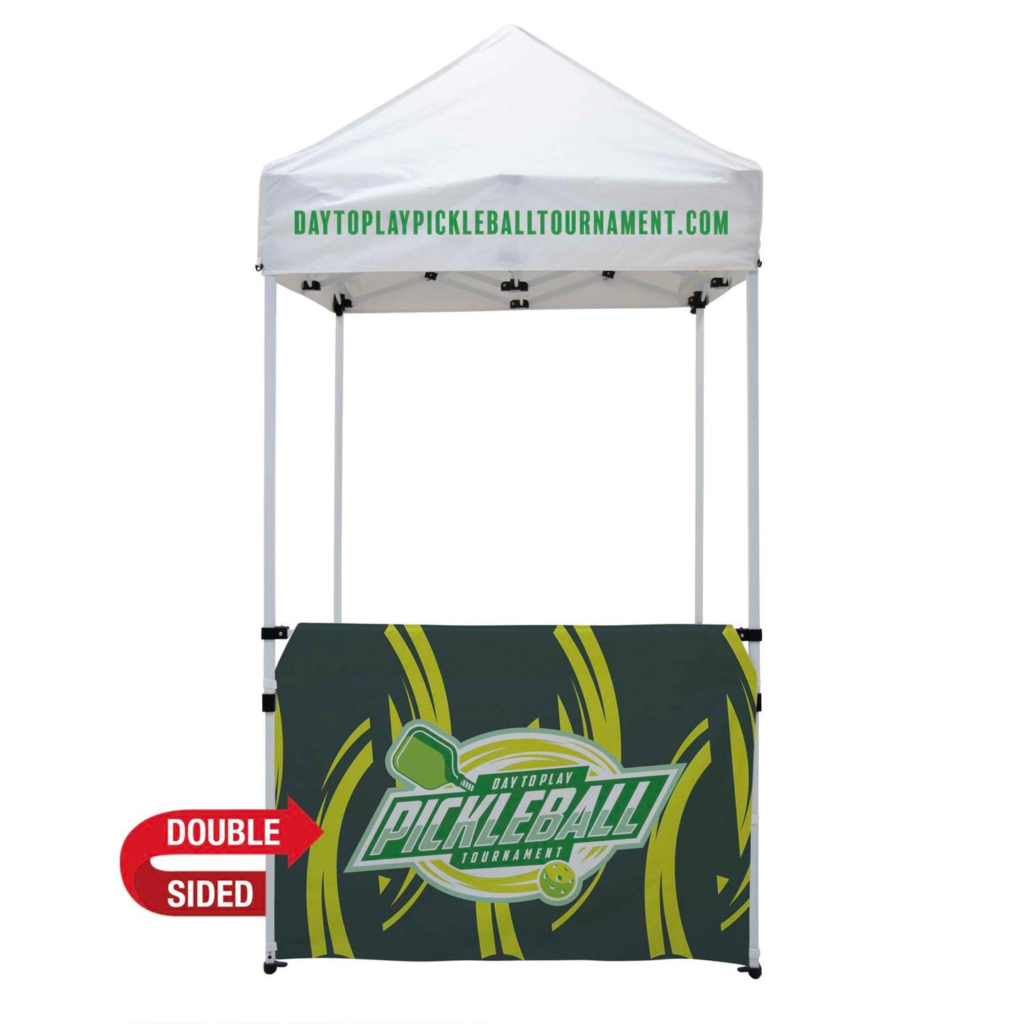 5' Economy Tent Half Wall (Dye Sublimated, Double-Sided)