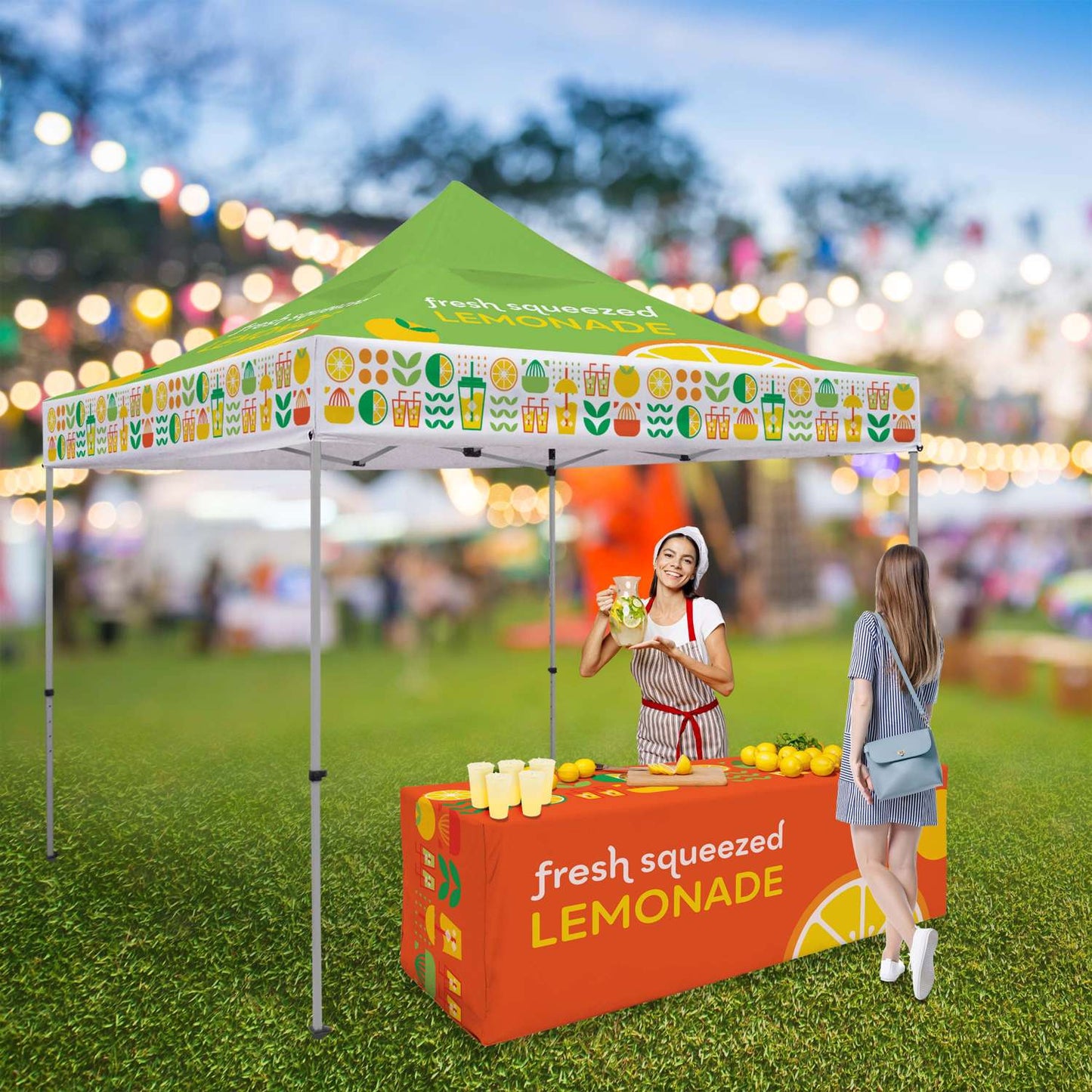 10' Premium Tent Kit With Vented Canopy Full-Bleed Dye Sublimation