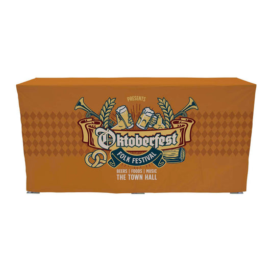 38.5"H x 77.5"W Pop-Up Table & Fitted Dye Sub Throw Kit