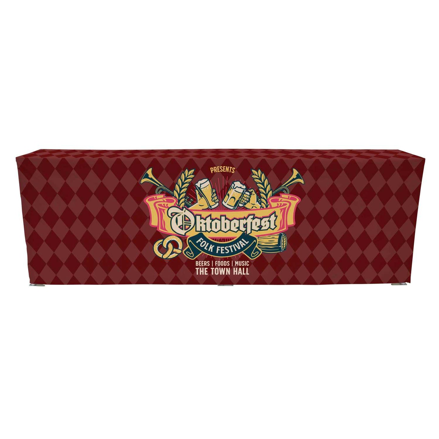 38.5"H x 115"W Pop-Up Table & Fitted Dye Sub Throw Kit