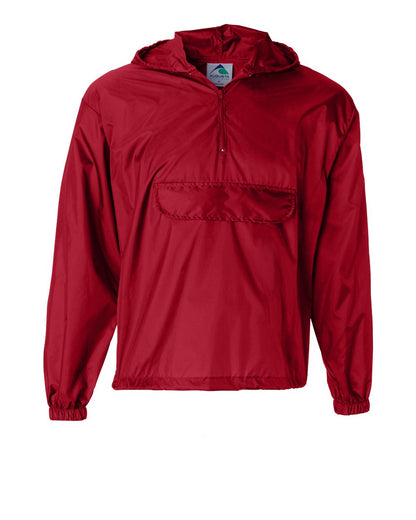 Unisex Packable Half-Zip Hooded Pullover Jacket - 3130